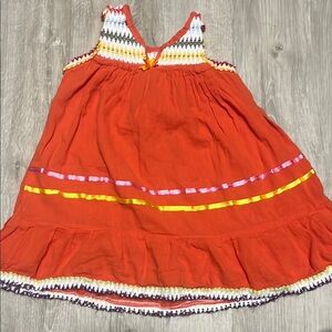 Charming Orange Kids Dress